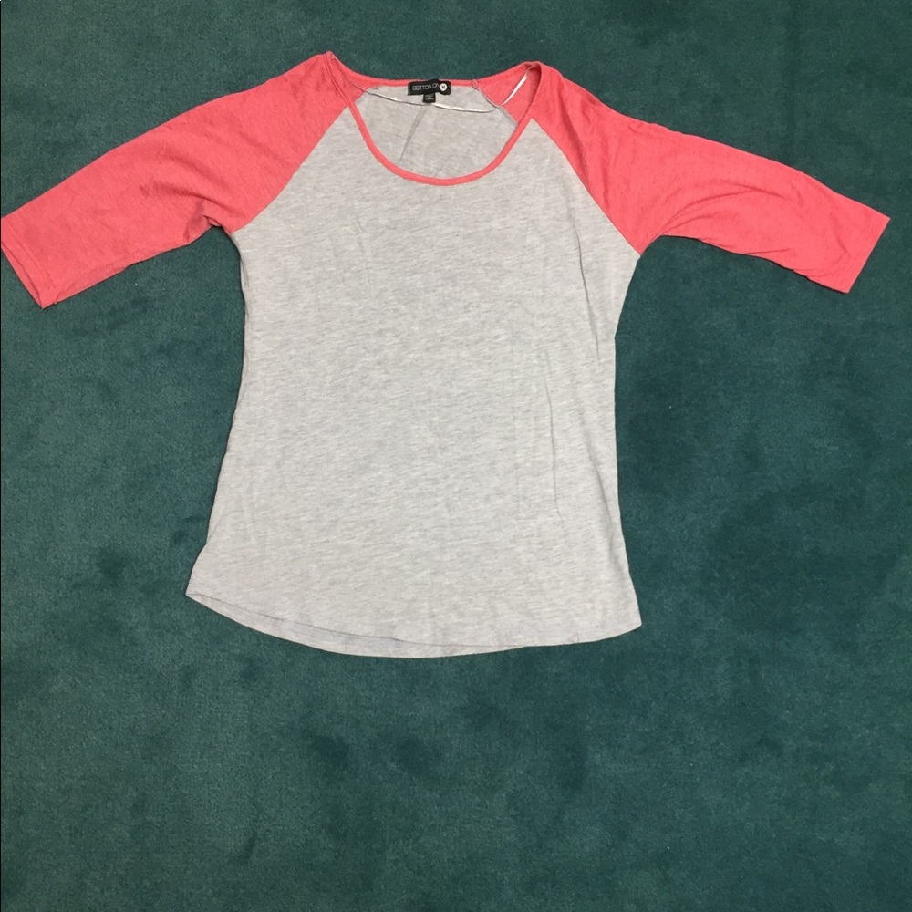 Cotton ON baseball tee 3/4 sleeve